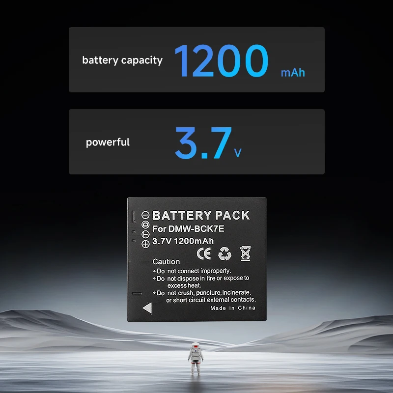 بطارية DMW-BCK7E، بطارية ليثيوم أيون للكاميرا لباناسونيك لوميكس DMC FP5 FP7 FH2 FH5 FH24 FH25 FS16 FS18 FS22 FS28 FS35