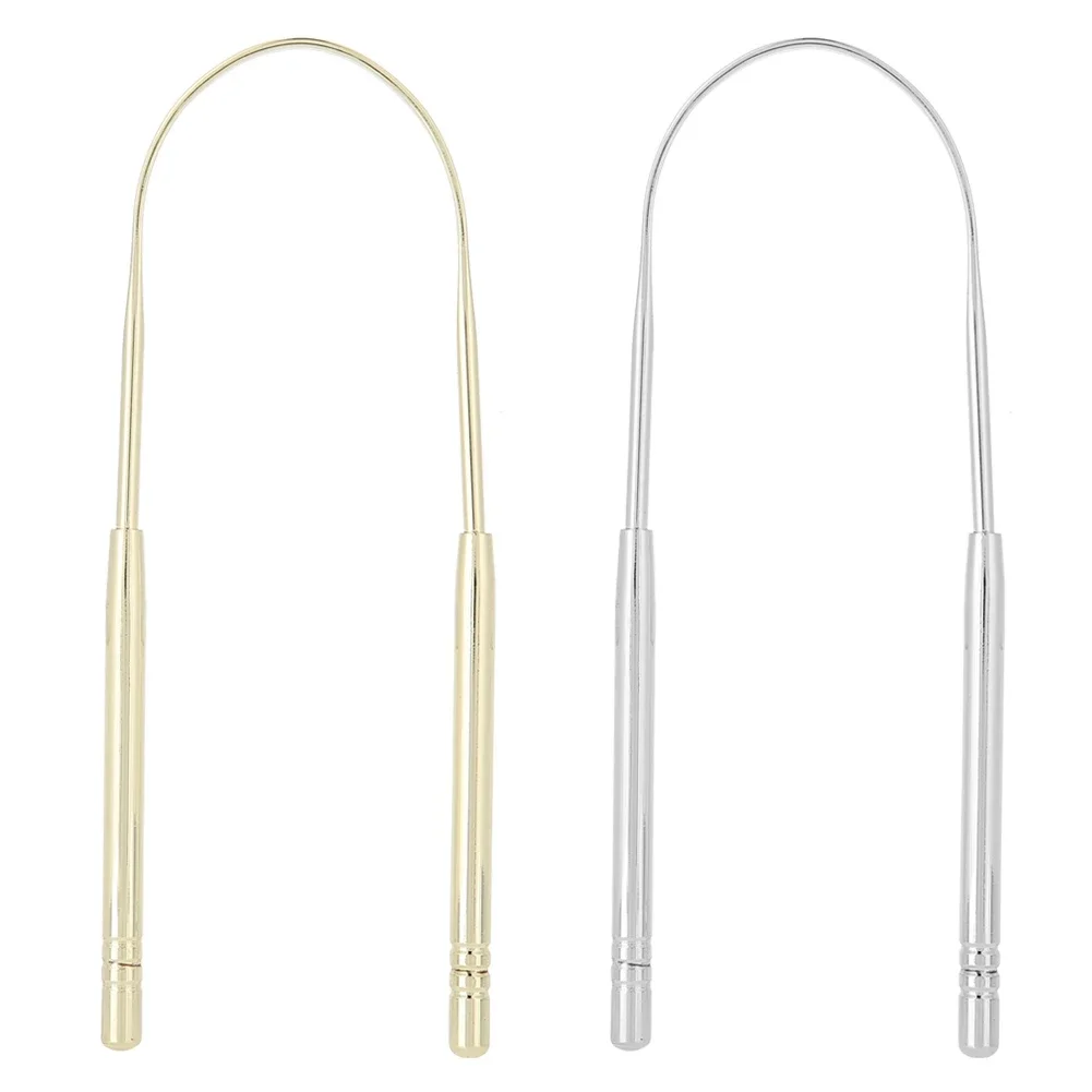 1 Pcs 304 Stainless Steel Fresh Breath Toothbrush Tongue Cleaner Scraper Prevent Gum Disease Oral Dental Care Hygiene Care Tools