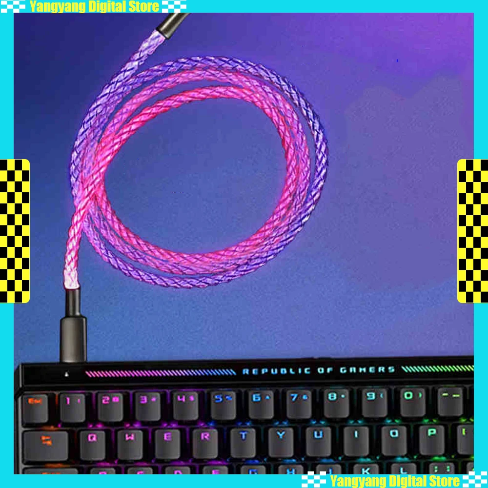 

ZFX JP1 USB Aviation Plug Cable Type-C For Mad60 ROG Magnetic Switch Keyboard 8K Return RGB Keyboard Cable PC Gamer Accessories