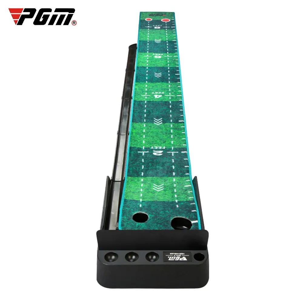 Pgm 3M Portable Indoor Golf Putting Green Swing Trainer Set Putter Fairway Golf Training Aids for Home Office Mini Golf Green Ma