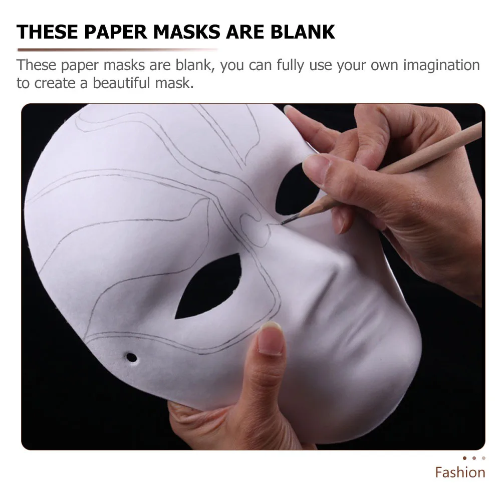 

16 Pcs Hand Painted Mask Blank Masquerade Masks Cosplay Imagination Building to Decorate Diy Paintable Paper