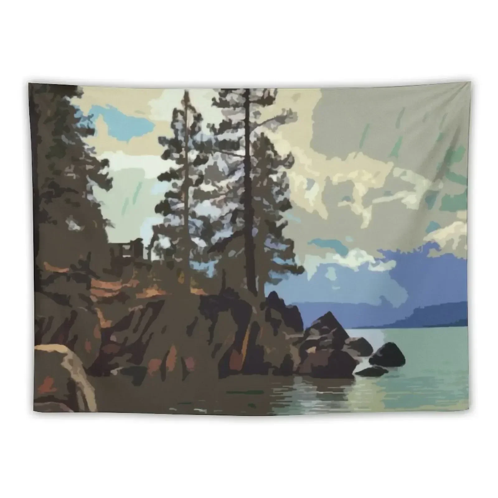 

Sand Harbor Lake Tahoe Tapestry Wall Decor Bedroom Decor Tapestry