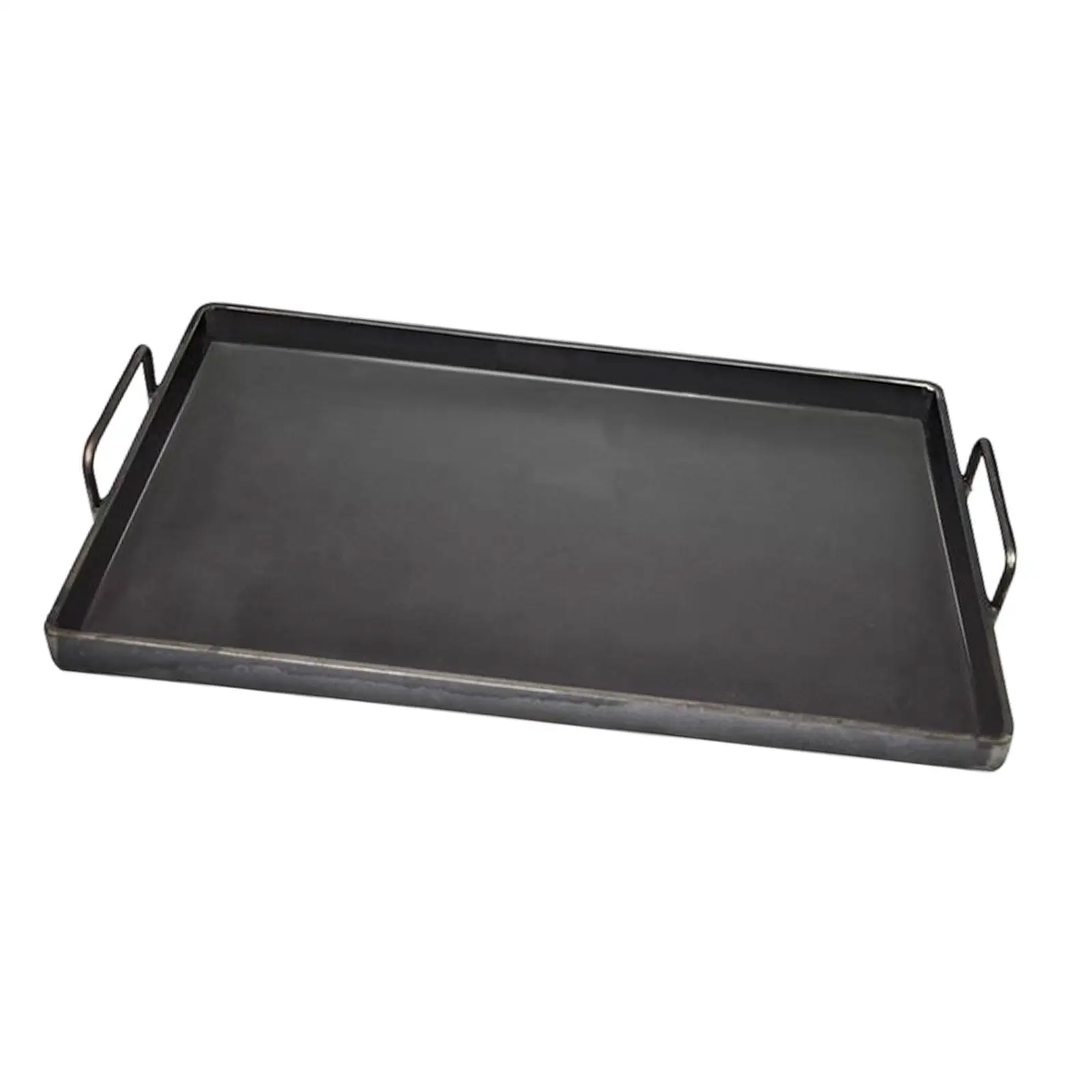 Sturdy Griddle Plate Iron Nonstick Grill Pan Large Cooking Surface for Camping Kitchen and Roasting
