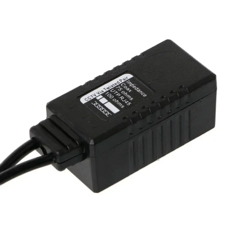 طاقة الفيديو السلبية + جهاز إرسال واستقبال Balun الصوتي لكاميرا CCTV BNC إلى RJ45