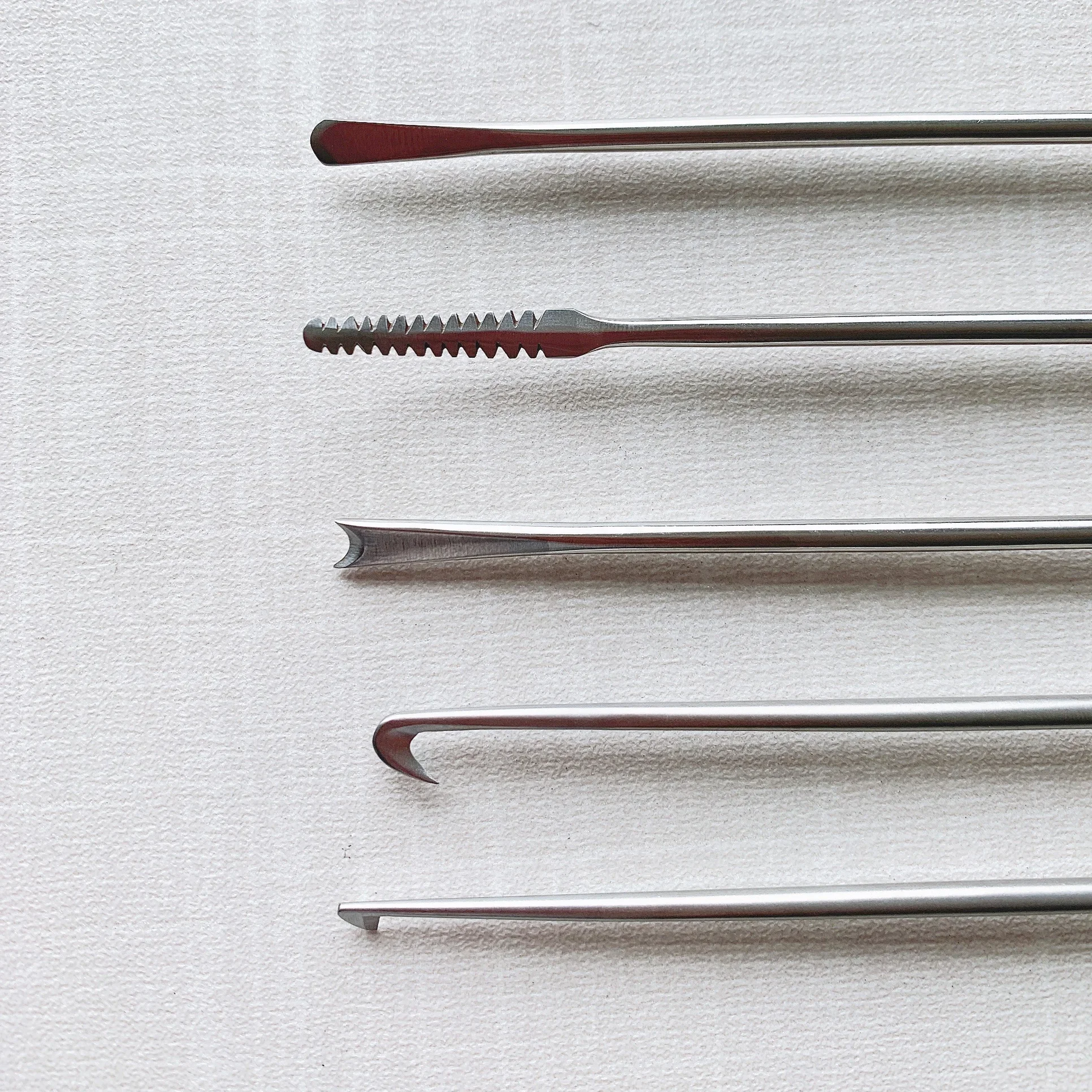 Nóż tnący/różowy/odwrócony/bananowy/hakowy Curette Pilnik kostny Sonda Instrumenty do artroskopii Ortopedyczne instrumenty chirurgiczne