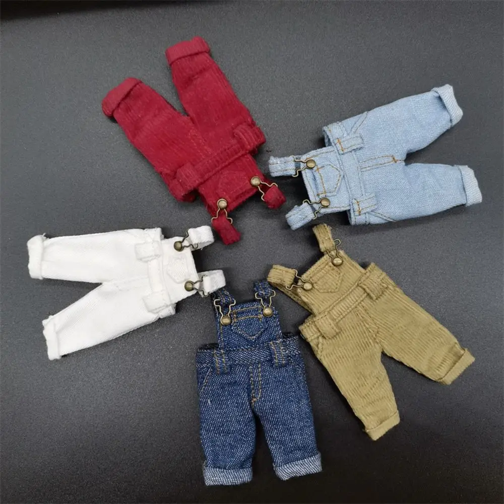 Trousers Doll Denim Pants Doll Accessories Dress Up Casual Wears Doll Clothes Mini Playing House Obitsu11 Overalls Girls Toy