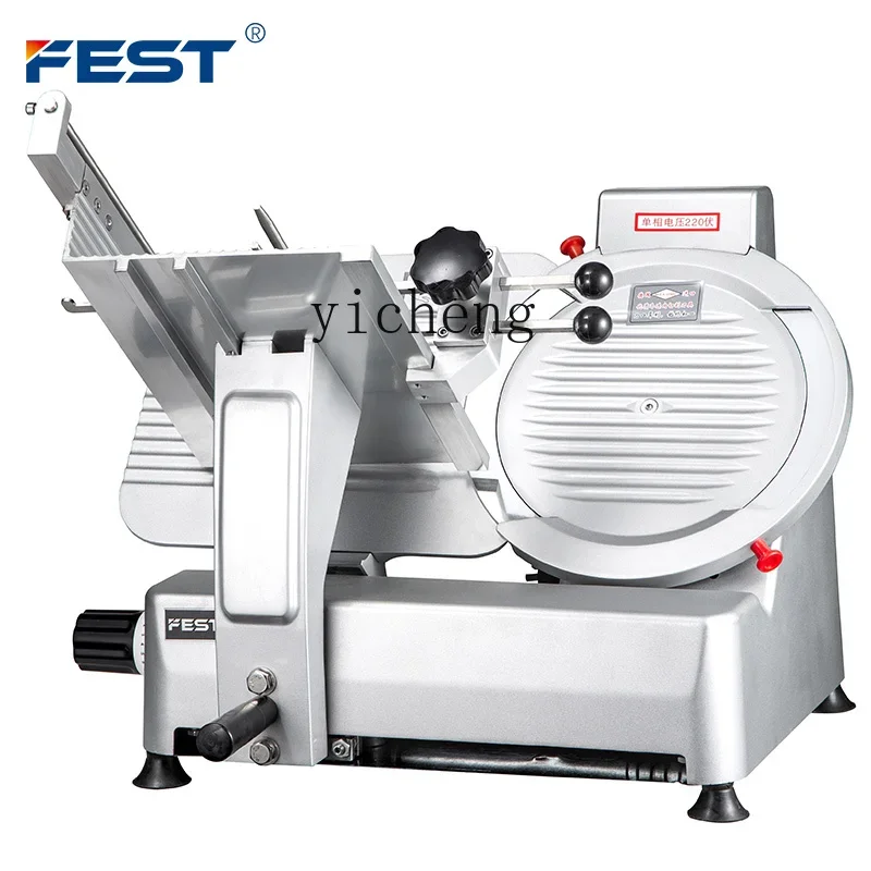 ZK slicer Commercial meat planer Slicer 10 inch semi-automatic meat cutting fat beef rolls