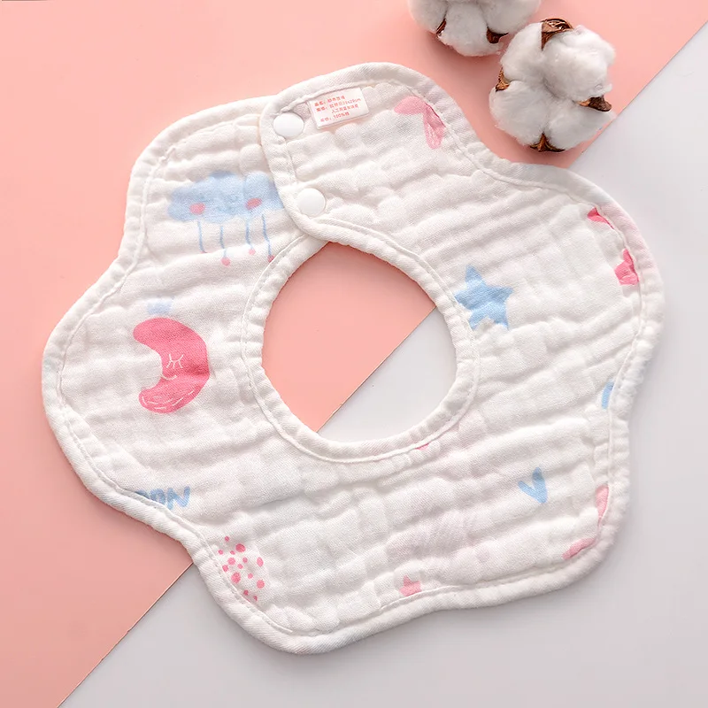 32 Types Cotton Baby Bibs New Petal Absorbent Saliva Towel Newborn Burp Cloths Bandana Scarf for Boys Girls Feeding Drool Bib