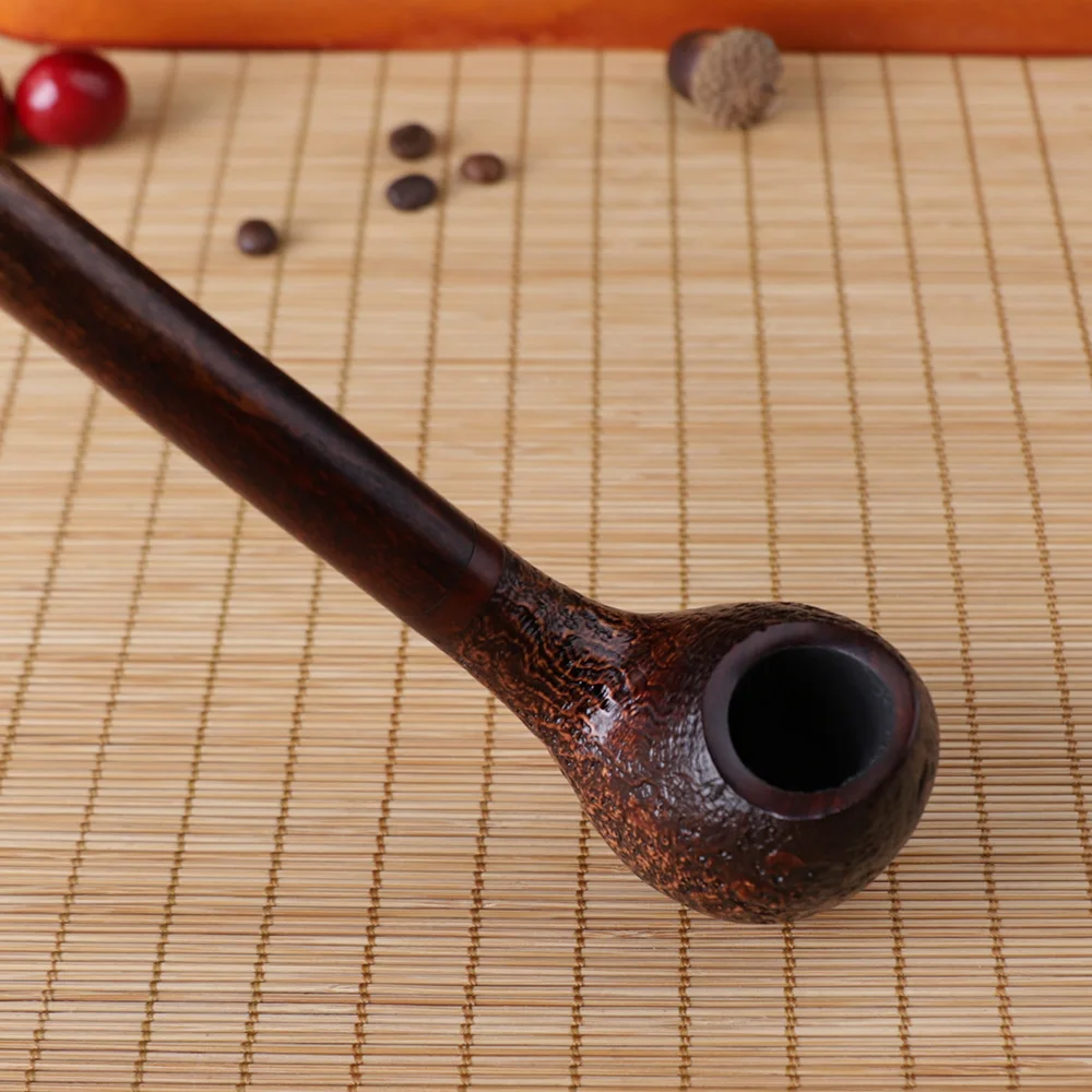 Briar Wood Smoking Pipe Germany Imported tobacco pipe  Long Handle Reading Pipe Lord of the Ring Gandalf the Gray\'s Pipe