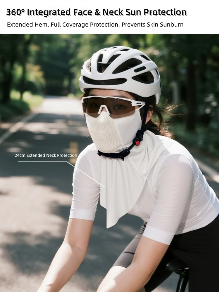 Cycling Face Mask Sun Protection Men Women Neck Warmer Ear-Loop Design Breathable