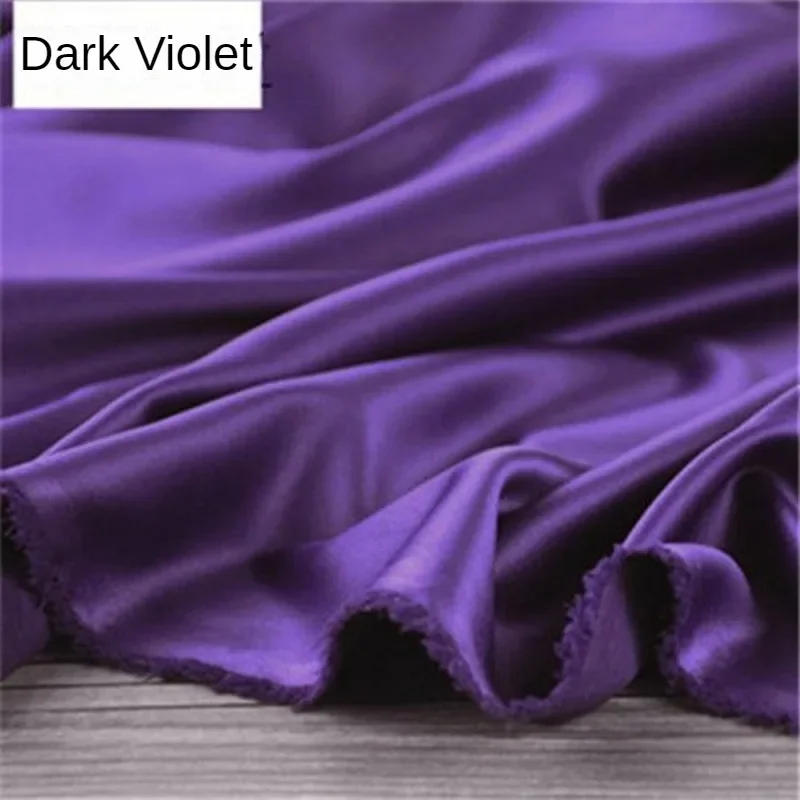 Matte Micro Stretch Satin Fabric Imitate Silk By Meters for Needlework Dresses Suit Lining Pajamas Diy Sewing Smooth Soft Cloth