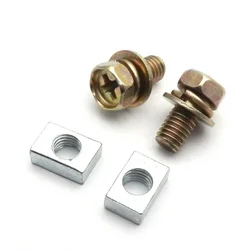 1 Set Universal Motorcycle Scooter ATV Dirt Bike Battery Terminal Nut and Bolt Kit M5x10mm Bike Scooter Accessories