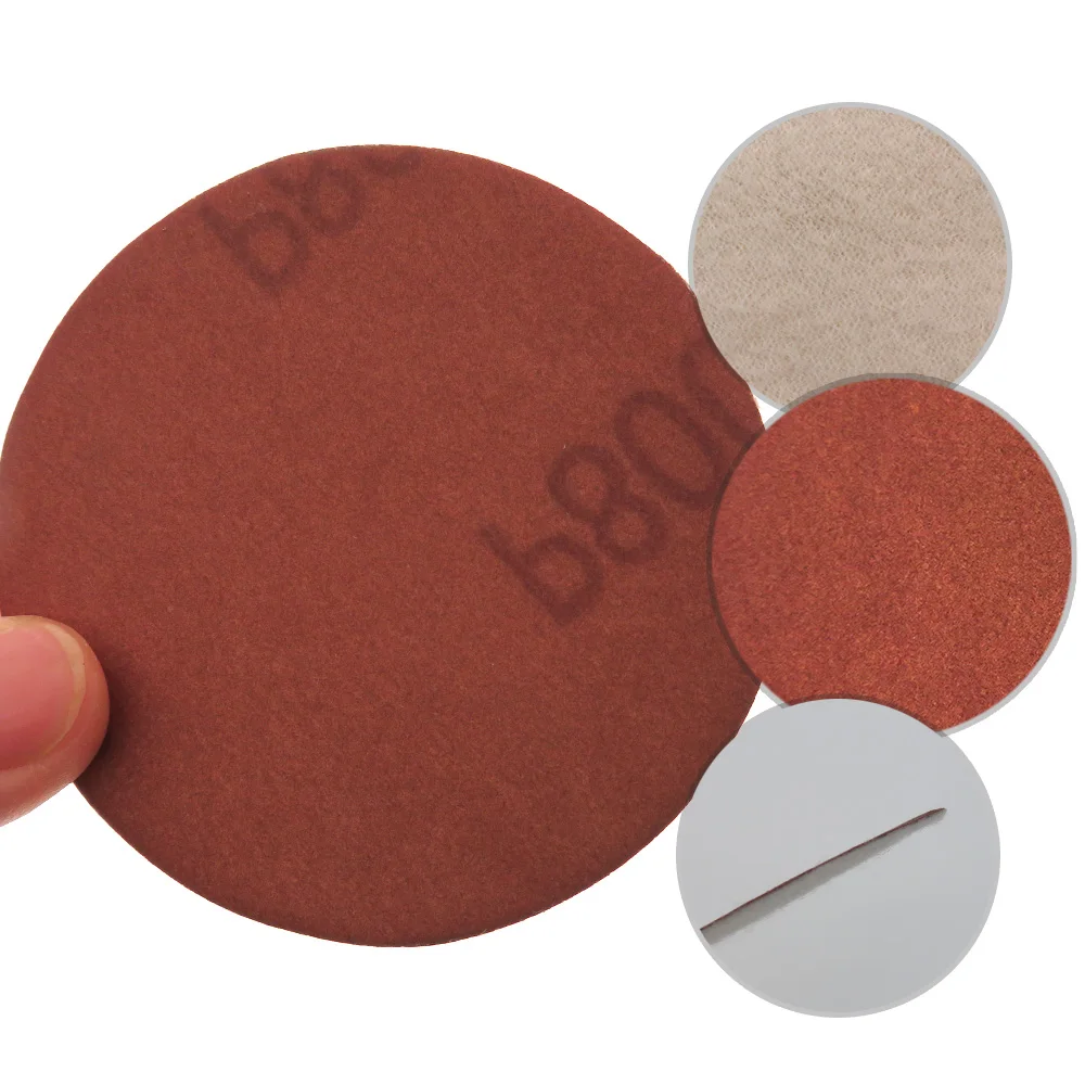 20 Buah/Set 3 Inci 75MM Lembar Pasir Pengamplasan Disk Hook dan Loop Amplas 40-7000 Grit untuk Mebel Kayu Kerajinan Logam Poles