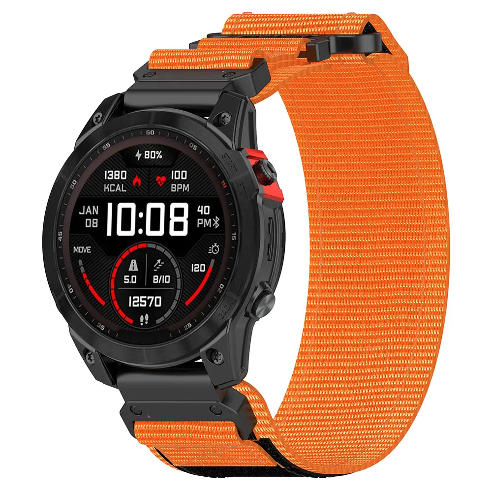 Нейлоновый ремешок для часов с петлей 22 мм 26 мм для Garmin Fenix 7X 7 EPIX 6X 6 5X 5 Plus 3HR, ремешок для браслета Forerunner 935 945 955 965 QuickFit