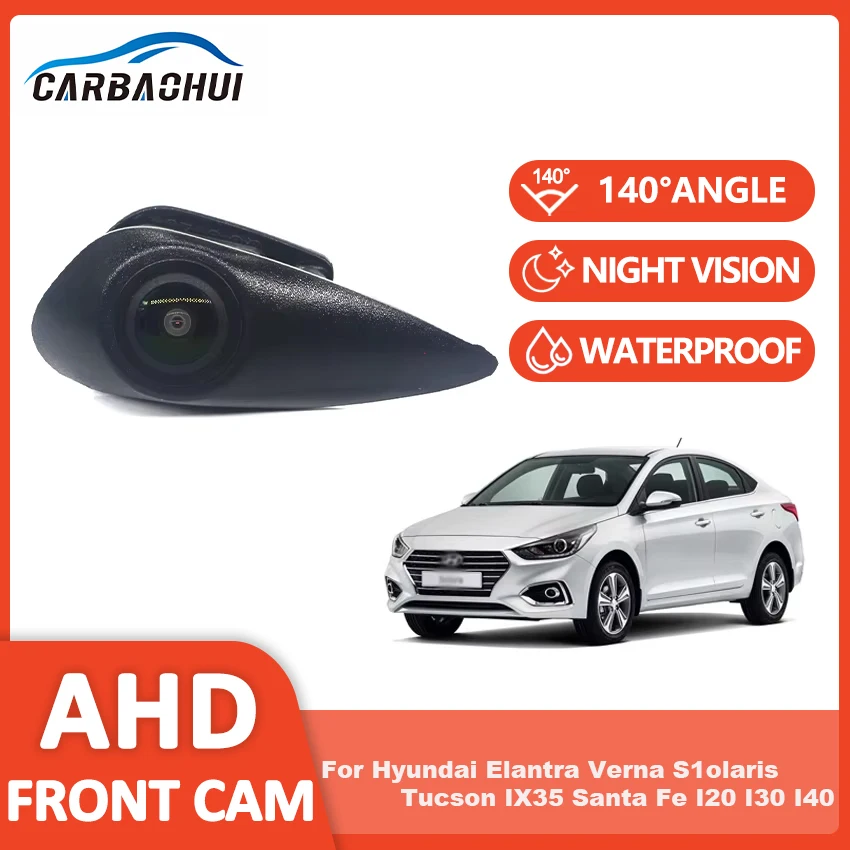 CCD AHD 1080P Vehicle Emblem Logo Front View Camera For Hyundai Elantra Verna Accent Tucson IX35 Santa Fe I20 I30 I40 H1