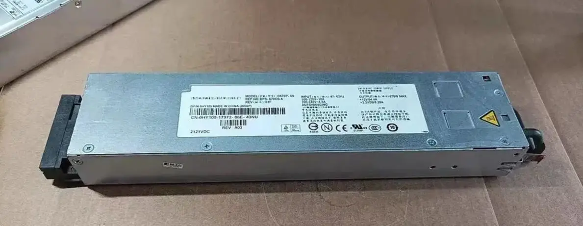 PowerEdge  HY105 0HY105 D670P-S0 670W Power supply