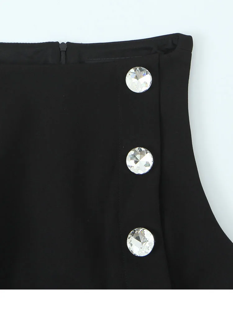 سترة نسائية 2025 سترة نسائية خريفية جديدة على الموضة بسحاب بدون أكمام لتزيين المجوهرات سترة نسائية أنيقة عالية الشارع