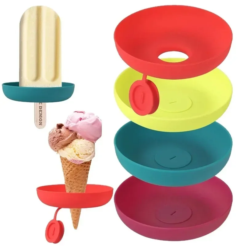 Creative ice cream rack, free drip ice cream stand for dirty hands, ice cream support trailer