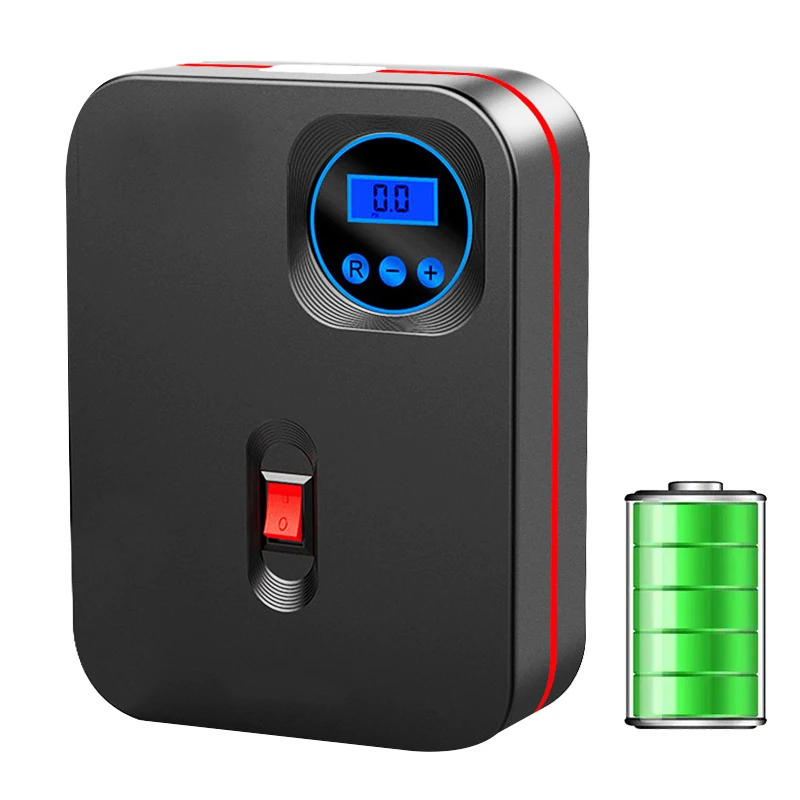 

EAFC Автомобильный портативный насос для накачивания шин, насос для накачивания шин, воздушный компрессор, насос с цифровым дисплеем, проводной/беспроводной стиль