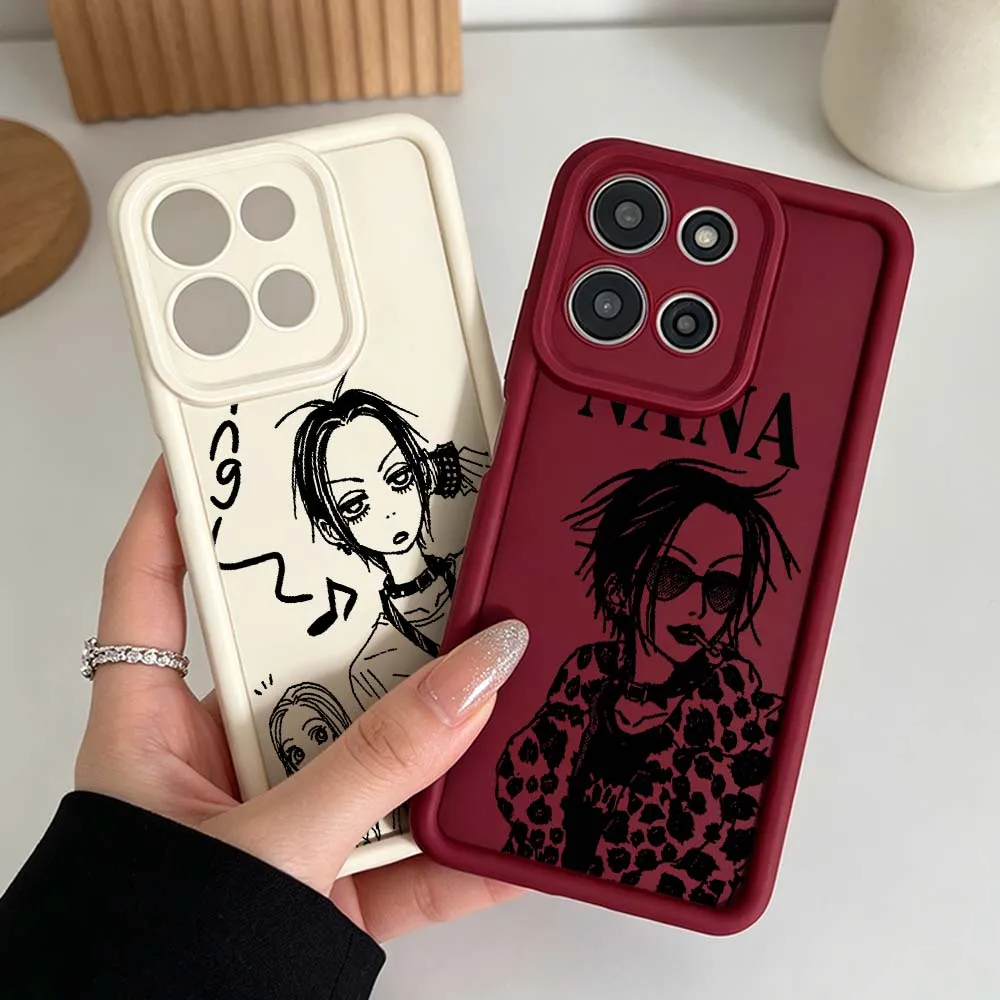 Popular Anime NANA Phone Case For Motorola Moto G86 G85 G75 G56 G06 Edge 70 60 50 Fusion Eye Ladder Silicone Cover view 2
