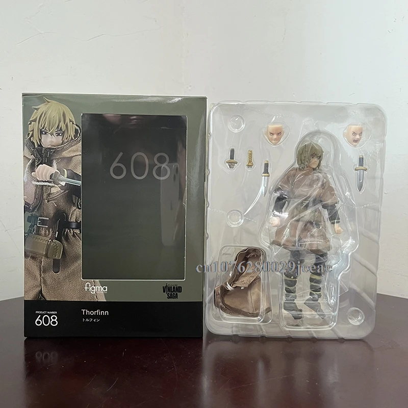 Figma 608 Thorfinn Vinland Saga عمل نموذج لجسم المشتركة المنقولة دمية هدية عيد ميلاد للأصدقاء رف الكتب ديكور اللعب 14 سنتيمتر