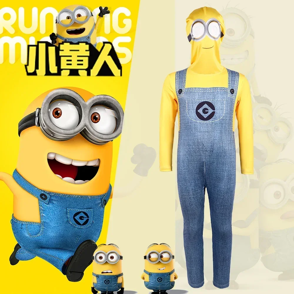 

Despicable Me Minions – combinaison pour enfants, Costume de Cosplay pour adultes et enfants, body pour spectacle sur scène,