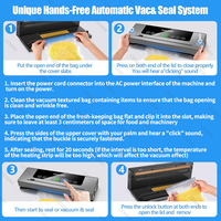 Food Sealing Sealing Machine Built-in Vacuum Bags Kitchen Food Storage Seal Touch Button Dry/Wet Electric Vacuum Sealer Machine