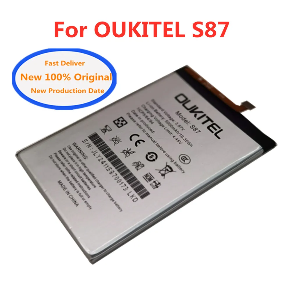 

Аккумулятор 5000 мАч для Oukitel C25 S87 Сменные аккумуляторы премиум-класса Быстрая доставка