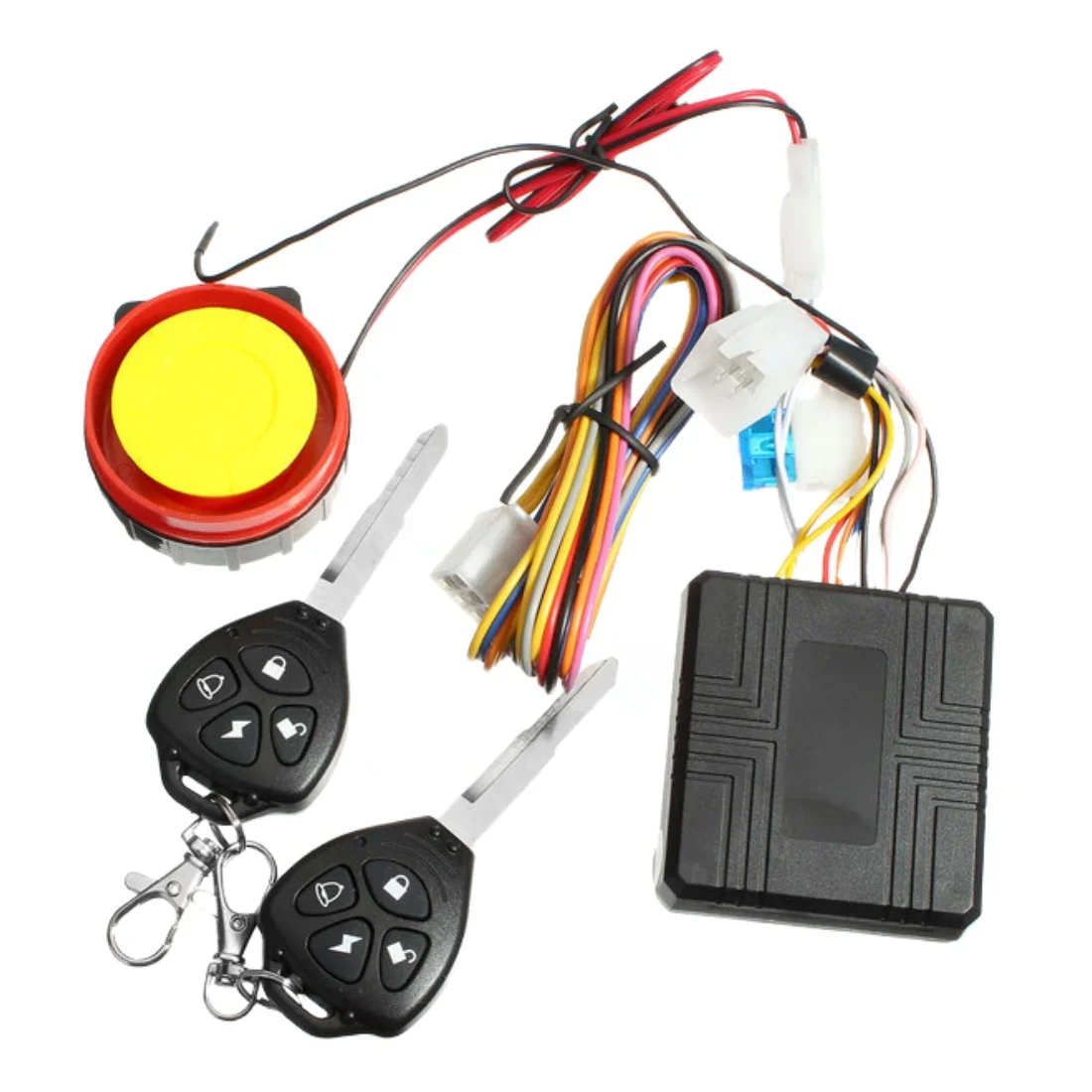 1Set Motorcycle Theft Protection Remote Activation Motorbike Alarm Accessories With Remote Control + Left key Or Right Key