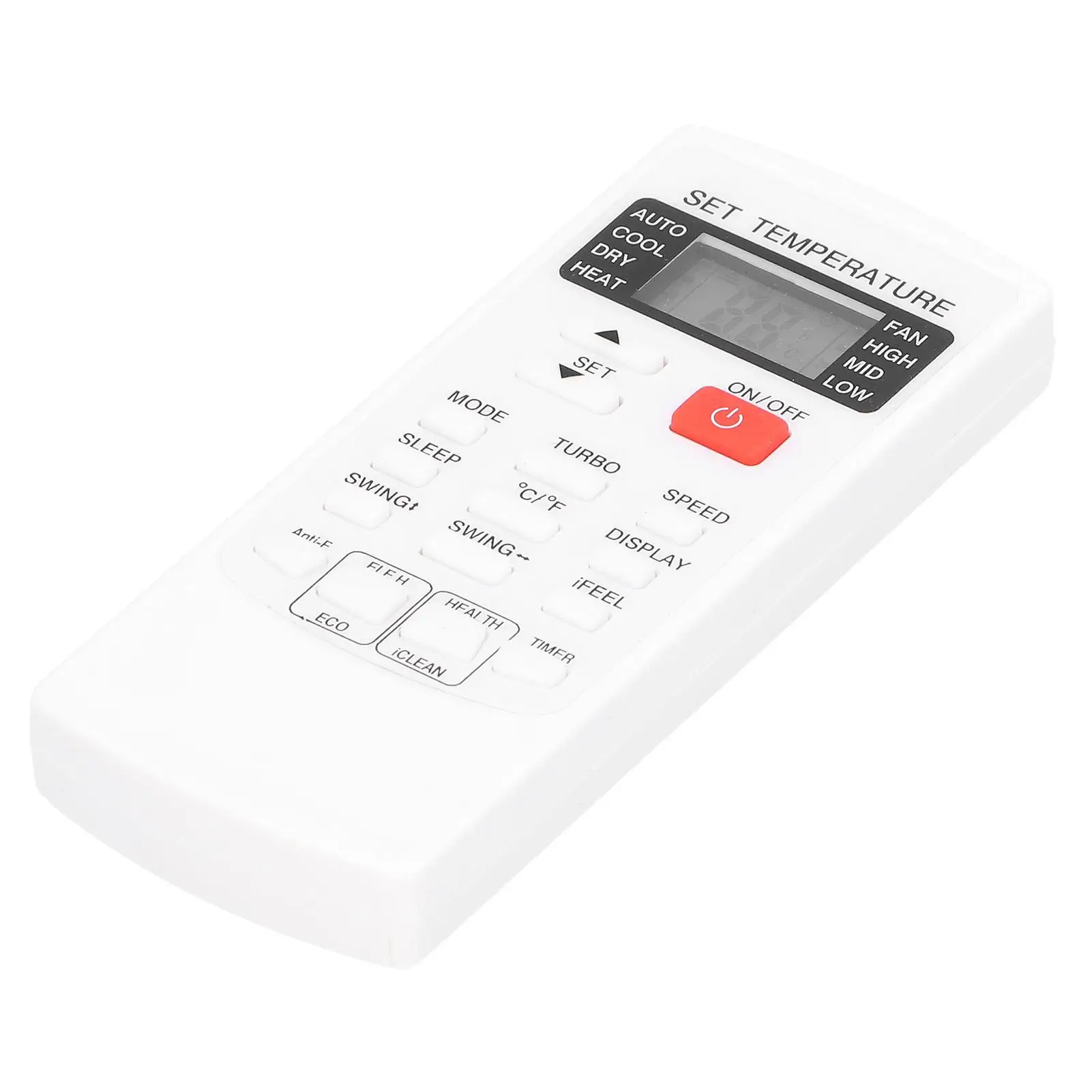 Replacement ABS Remote Control for aux Air Conditioners YKR-H/102E - White Accessory