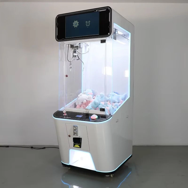 

Игровой автомат-кран с ЖК-экраном для ловли плюшевых игрушек, работающий на монетах