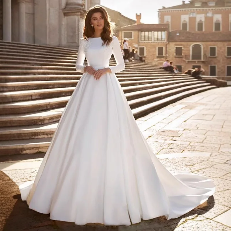 abito-da-sposa-bianco-a-maniche-lunghe-per-export2025estate-nuovo-elegante-abito-da-sposa-leggero-con-strascico-in-raso-fonte-di-commercio-estero