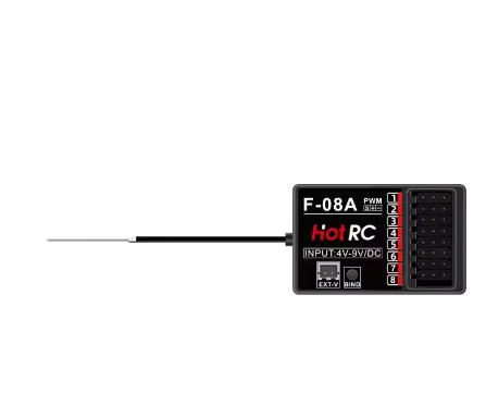 HOTRC 2.4Ghz F-04B F-06A F-08A F-01A F-04BT F-06AT F-08AT F-01AT 4/6/8CH PWM RC-ontvanger met gyro & lichtbesturing voor Hotrc Tra