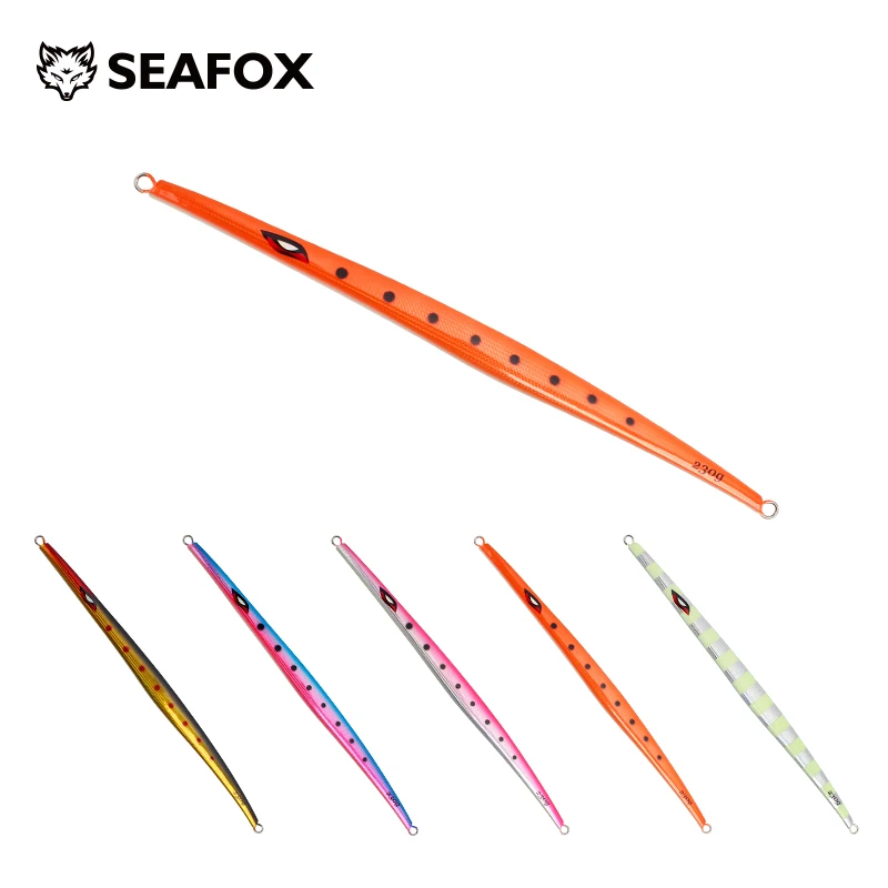 

2024 SEAFOX NEW sea fishing fast sinking JIG 160g 200g 250g Deep Sea Metal Jig Fishing Spoon Baits Jig Lure Pencil Fishing Tackl