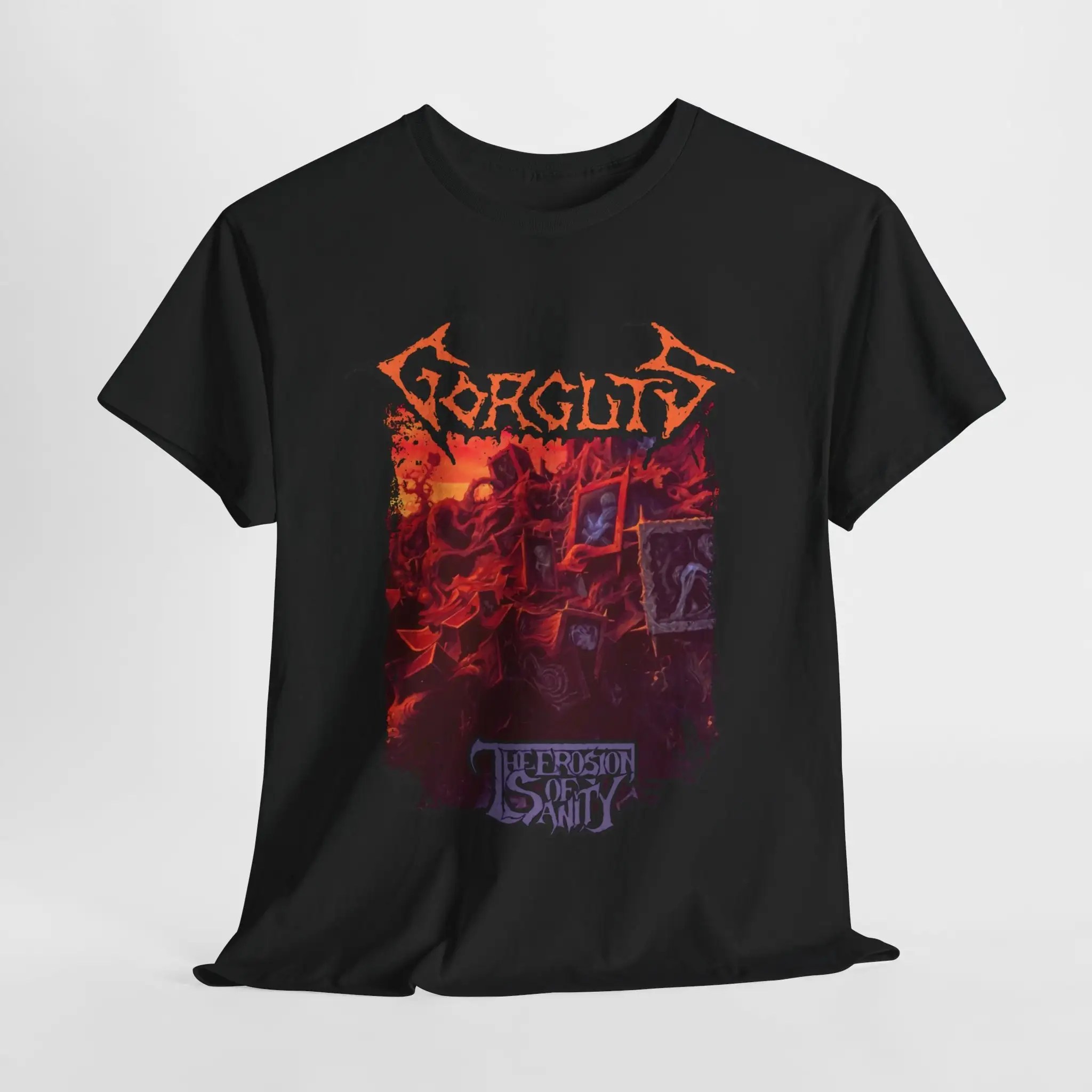 Gorguts The Erosion of Sanity Band Album T shirt Metal Rock Music sizes S 5XL unisex heavy cotton tee