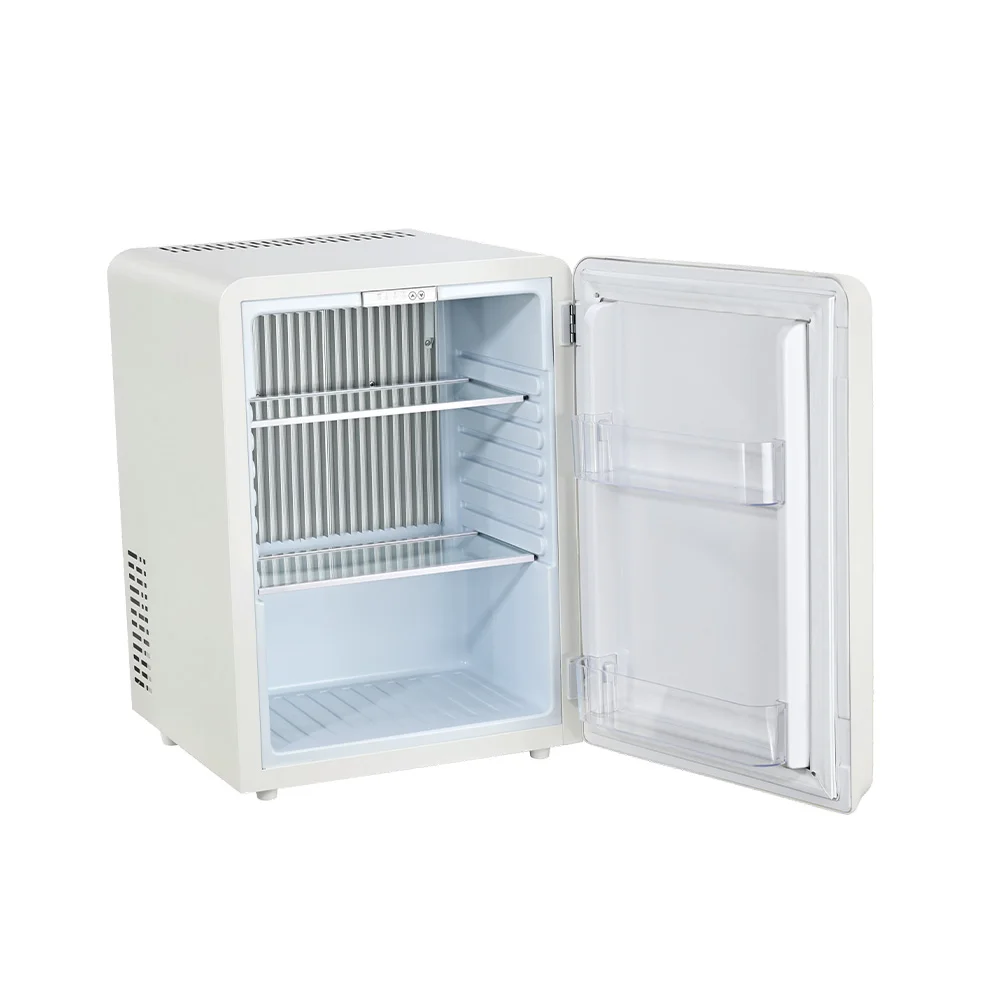 40L Electric Retro Mini Fridge Adsorption Cooling Low Noise Portable Household Hotel Use UK