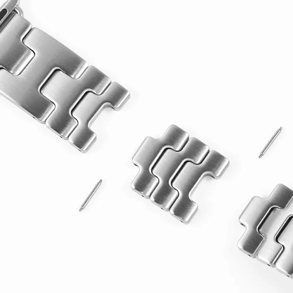 Cinturino in acciaio inossidabile da 22 mm per Zeblaze Vibe 8 7 7 Pro 7 Lite cinturino a forma di H per Zeblaze Stratos 4 3 2 GTS 3 GTR 3 Pro/Ares 3 Plus