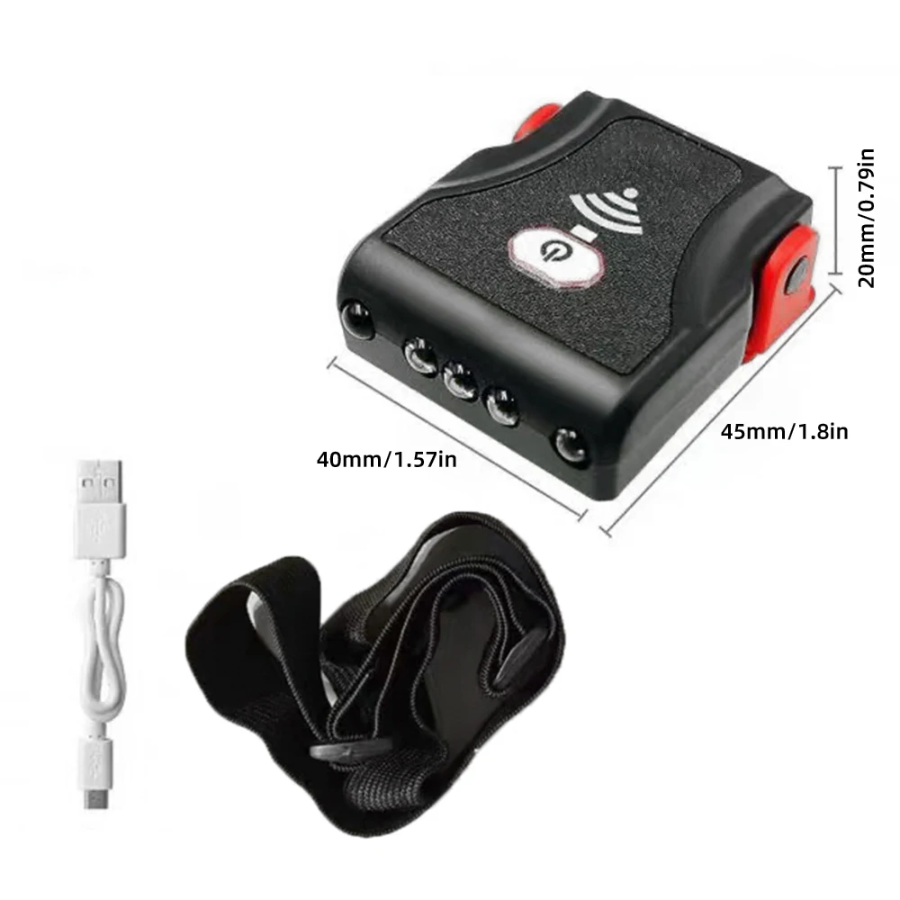 Lampe frontale à LED avec capteur, 4 Modes d'éclairage, Rechargeable par USB, lumière à induction