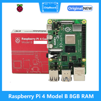 Raspberry Pi 4 Model B 8GB RAM linux Development Board Cortex-A72 64-bit Quad core 1.5GHz SOC 2.4&5.0 GHz WiFi Bluetooth 5.0