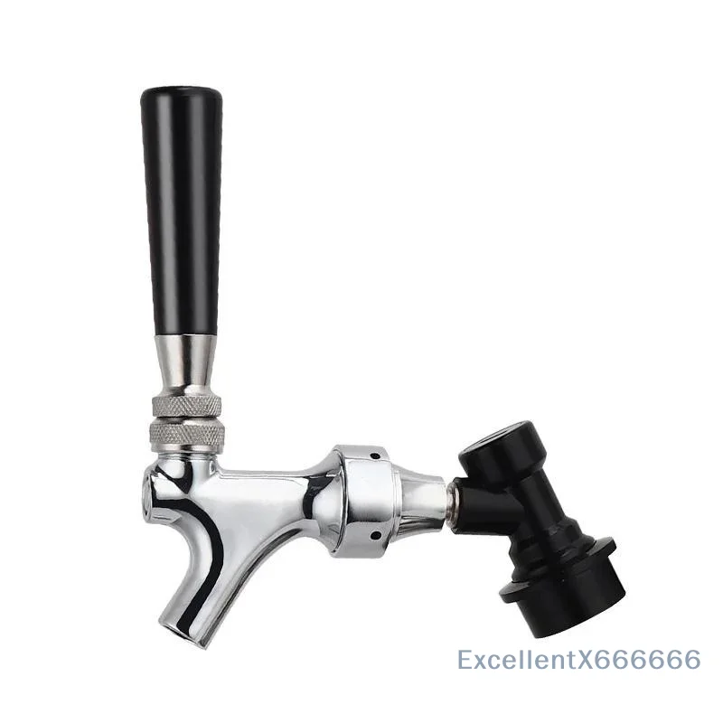Beer Tap Faucet & Adjustable Faucet With Chrome Plating Beer Homebrewing Tap With Ball Lock