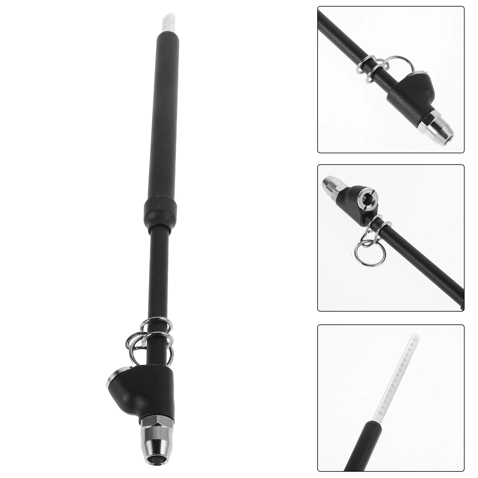 

Dual Head Tire Pressure Gauge Heavy Duty Manual Air Pressure Tool Portable Metal Casing for Truck Tires Car Bikes Construction