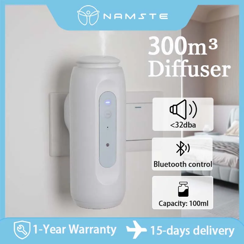 NAMSTE 300m³ Diffuser Bluetooth Control Toilet Smell Distributor Air Freshener Automatic Spray Aroma Diffuser Fragrance Device