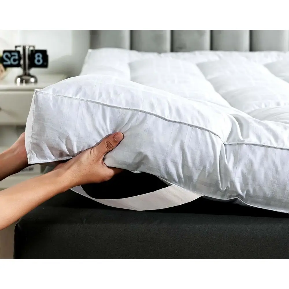 

Наматрасник Duck eather Bed MattrTopper King, 5 дюймов, 100% хлопок, особо толстый, 2500 г/м², с наполнителем Pillow Top, коллекция Hotel Collection