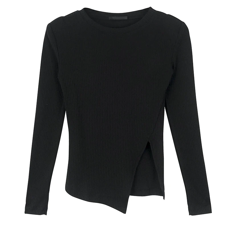 

Женский облегающий вязаный длинный пуловер Све, базовый слой, верхняя одежда, весенне-осенний сезон, цветной дизайн Faion