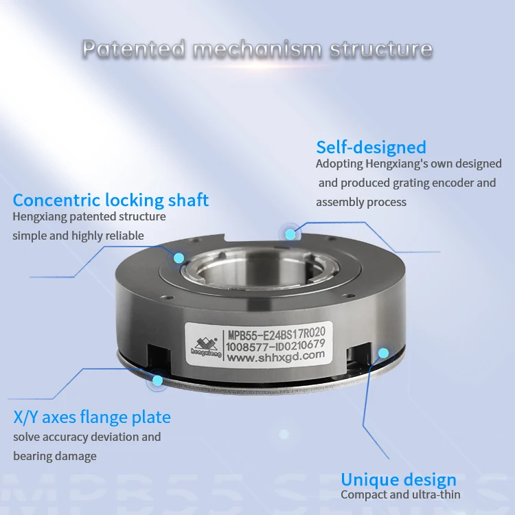 GOOD MPB55 Absolute Contactless Position Encoder 55mm Diameter 24-bit Resolution 120'' Accuracy RS-485 Screw Mount for Industria