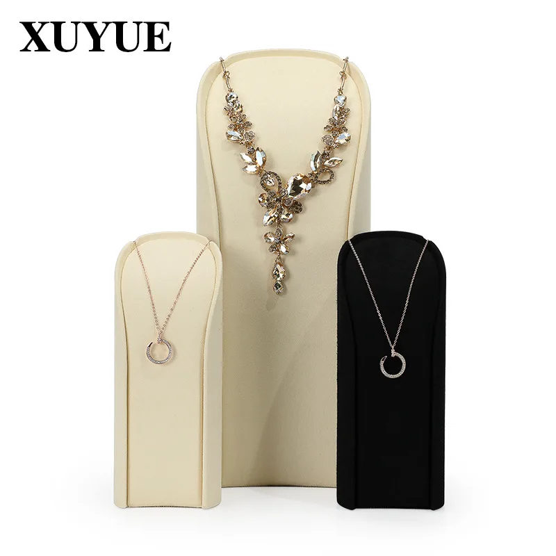 Jewelry display props microfiber arc necklace holder live shooting show high-end counter decoration holder  display stand