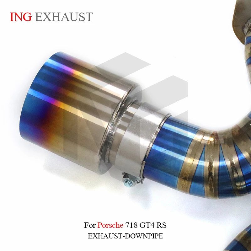 ING Performance Ti allo escape completo para Porsche 718 GT4 RS 4,0 T válvula de mufla de eje de bajada herramientas para vehículos accesorios para automóviles