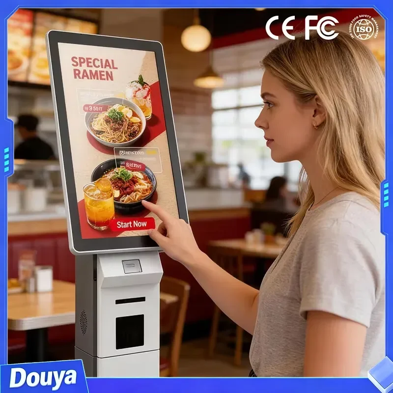 Wholesale Restaurant Self Ordering Kiosk 21.5 Inch Touch Screen - Fast Food Payment POS Integrated Machine Factory Direct