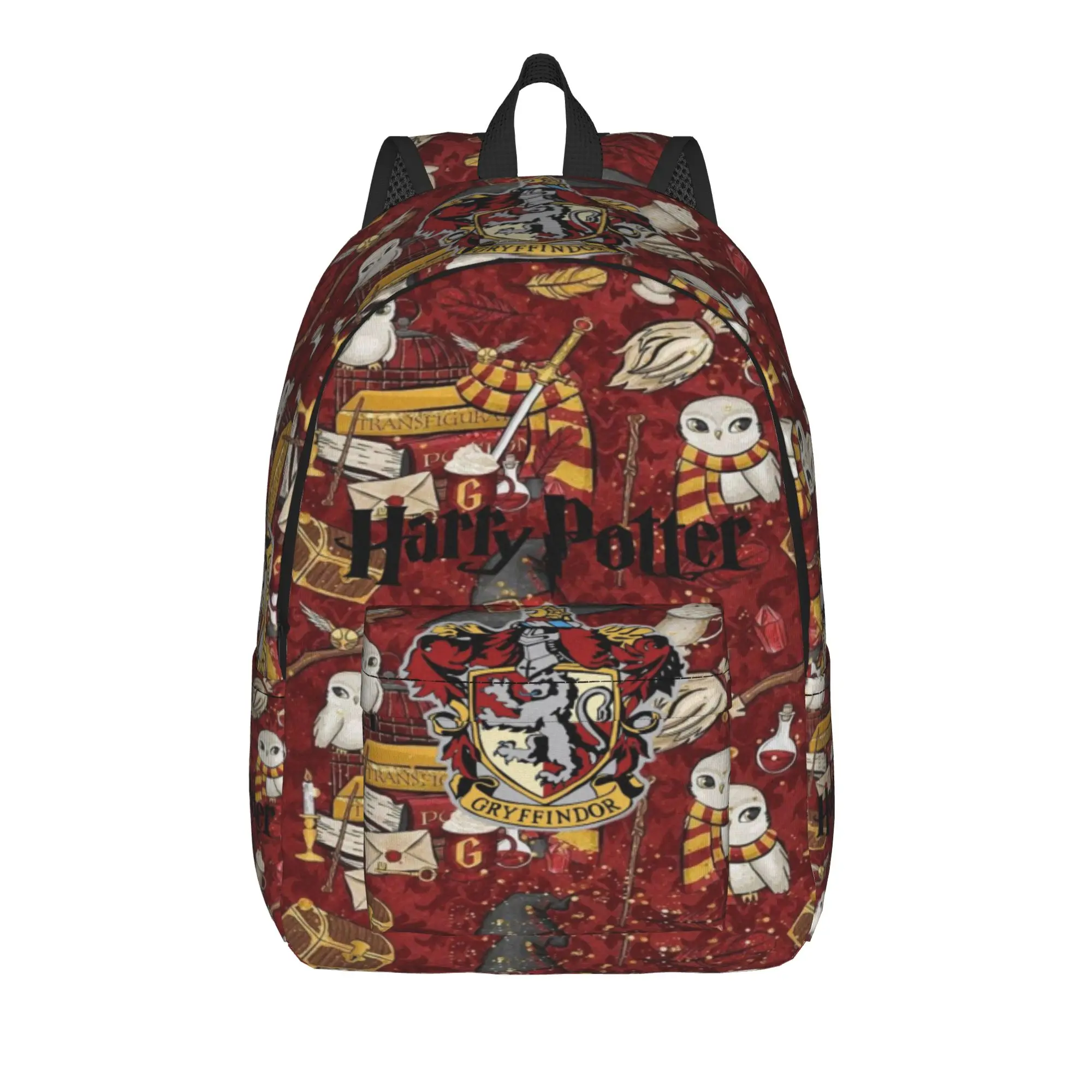 Mochila Mágica de Harry Potter H-HP-P para Hombre y Mujer, Mochila Casual para Estudiantes y Negocios, Bolsa de Lona para Computadora Portátil con Bolsillo