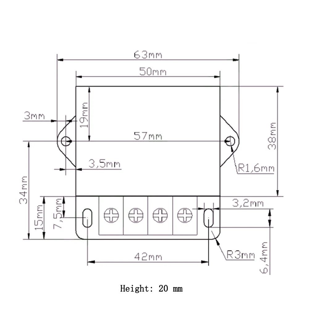 1Pc DC Converter Efficiency Output Ripple Noise Output Voltage Ripple Semiconductors -40-85℃ 0.01A 11-35VDC| 25W